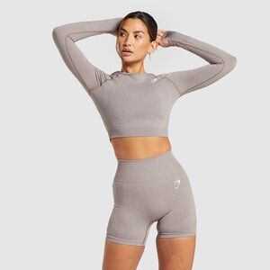 Gymshark VITAL Seamless Set - TAUPE MARL